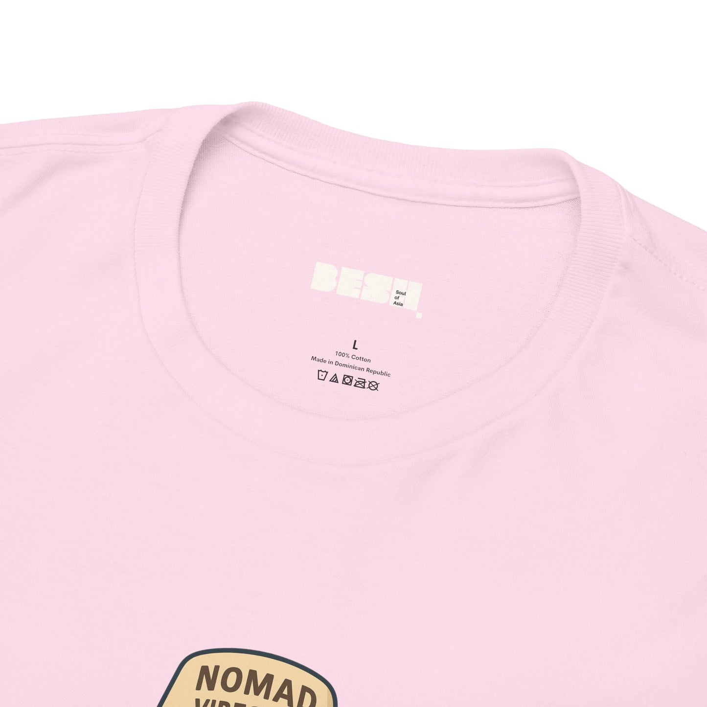 Unisex Heavy Cotton Tee - Smile Nomad Graphic T-Shirt for Travel Lovers