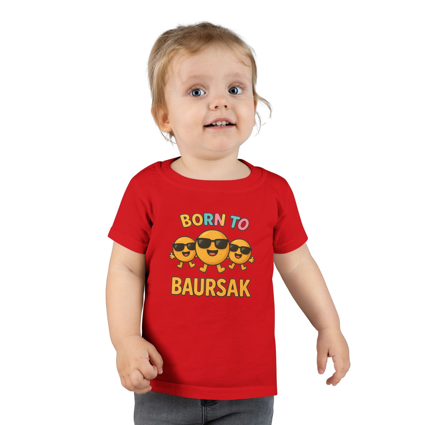 "Born to Baursak" Toddler T-Shirt - Fun and Playful Kids Tee