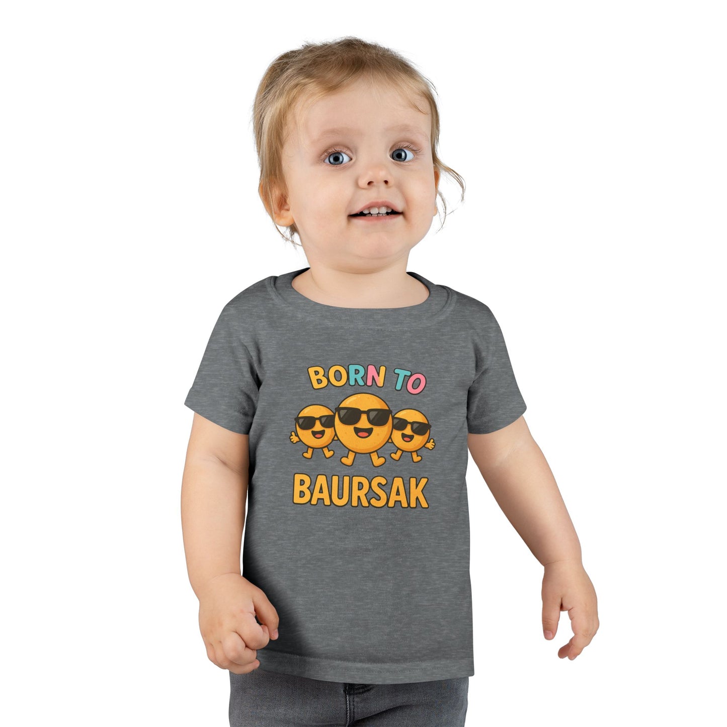 "Born to Baursak" Toddler T-Shirt - Fun and Playful Kids Tee