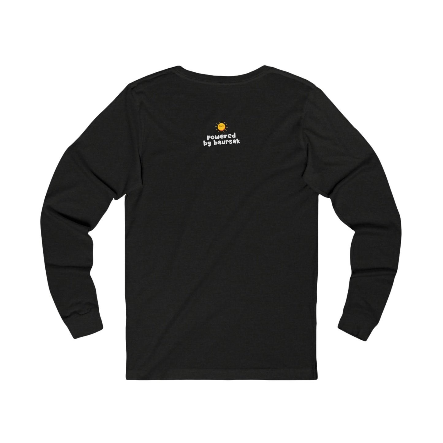 "Powered by Baursak" Unisex Jersey Long Sleeve Tee