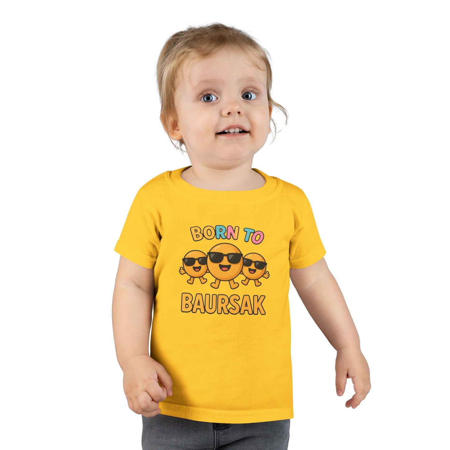 "Born to Baursak" Toddler T-Shirt - Fun and Playful Kids Tee