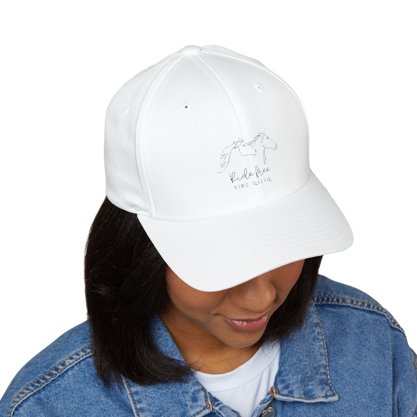 Embroidered Palm Tree White Cap — Relax Vibes Beach Hat