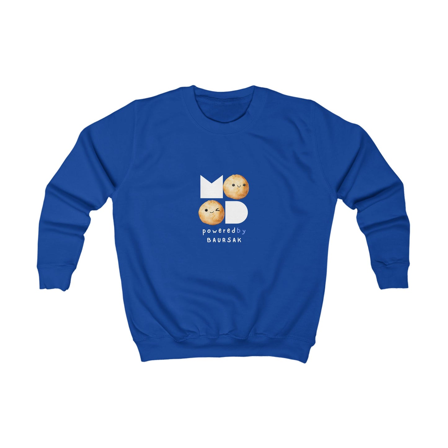 "Powered By Baursak" Kids Mood Sweatshirt