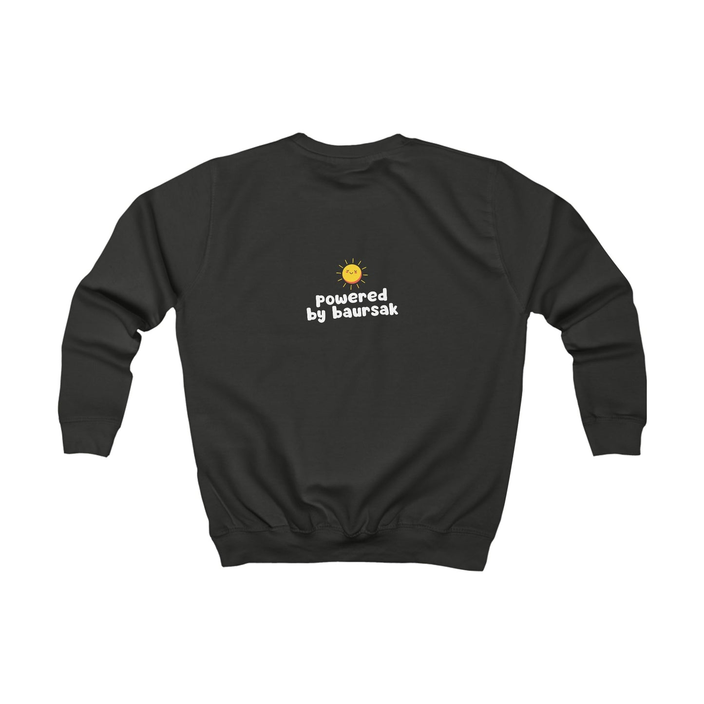 "Powered By Baursak" Kids Mood Sweatshirt