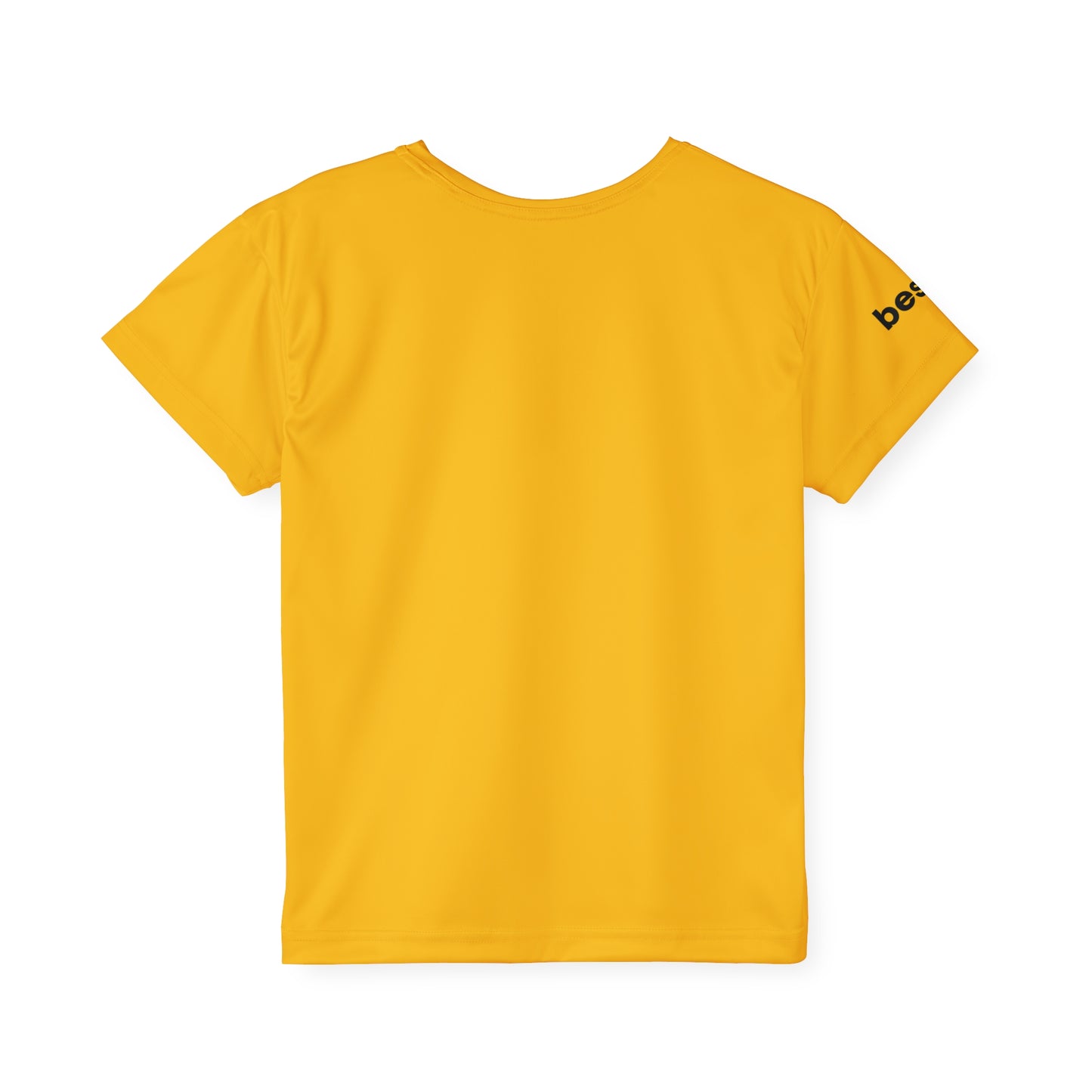 Kids Sports Jersey - Tight in Training - Yellow Athletic Tee