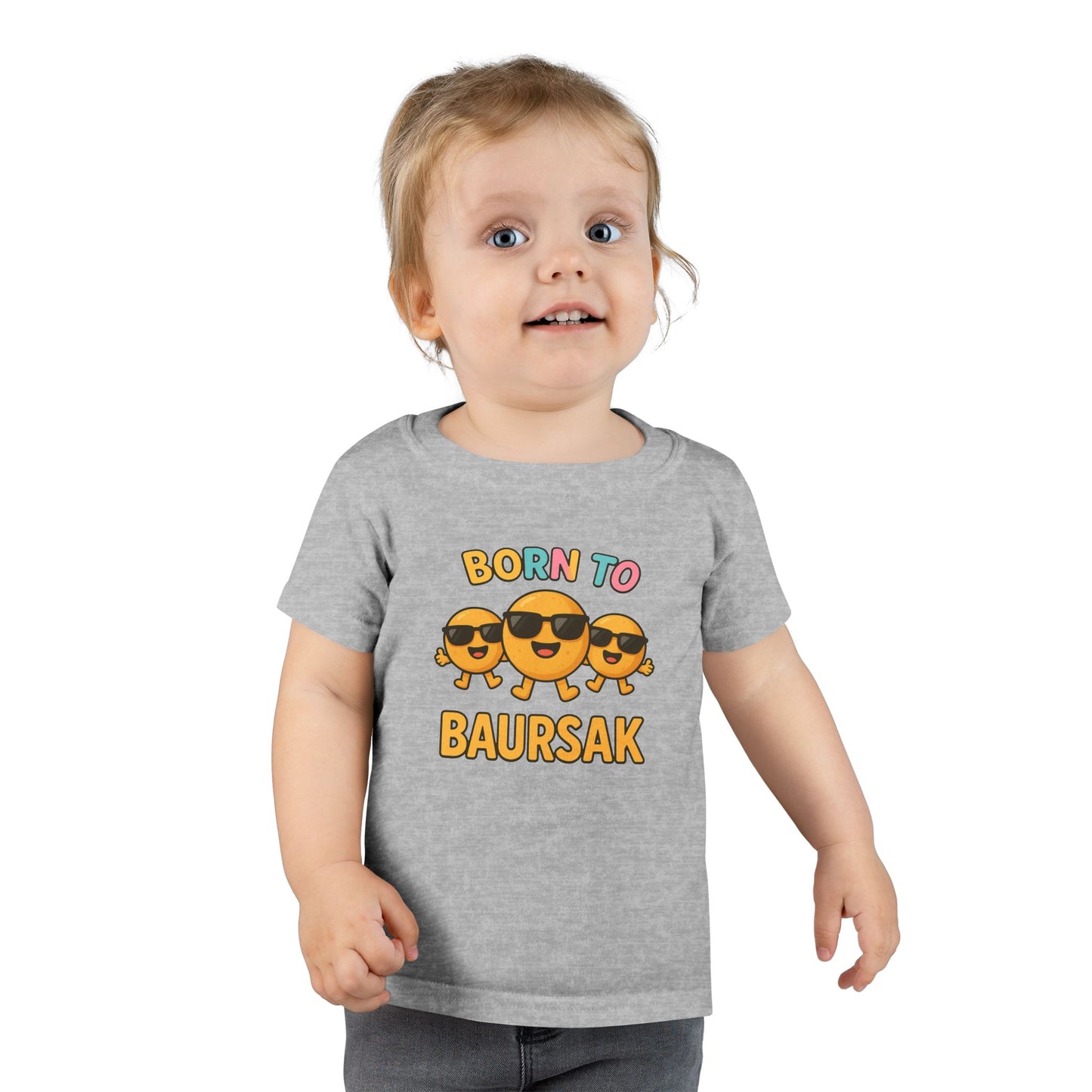 "Born to Baursak" Toddler T-Shirt - Fun and Playful Kids Tee