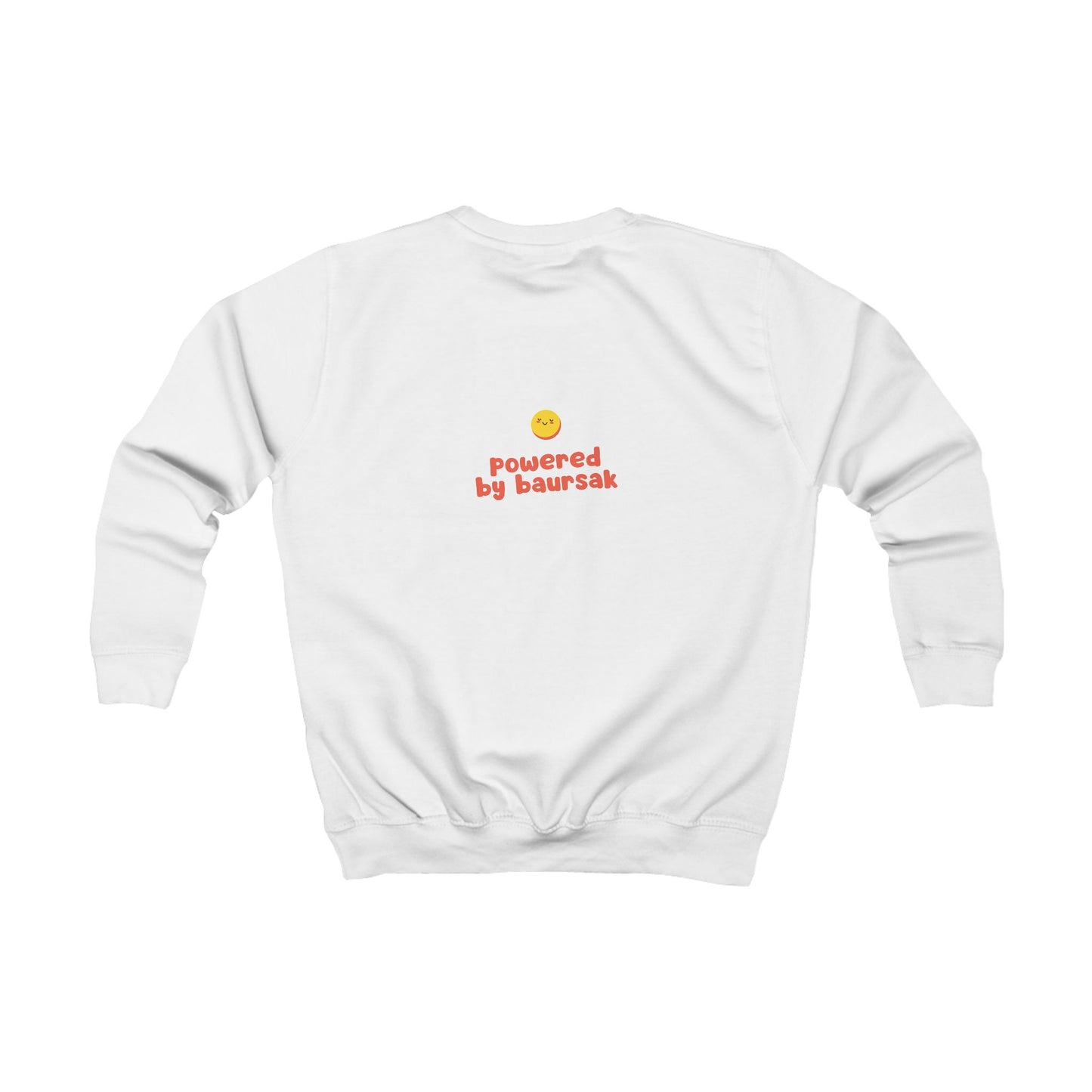 "Powered By Baursak" Kids Mood Sweatshirt