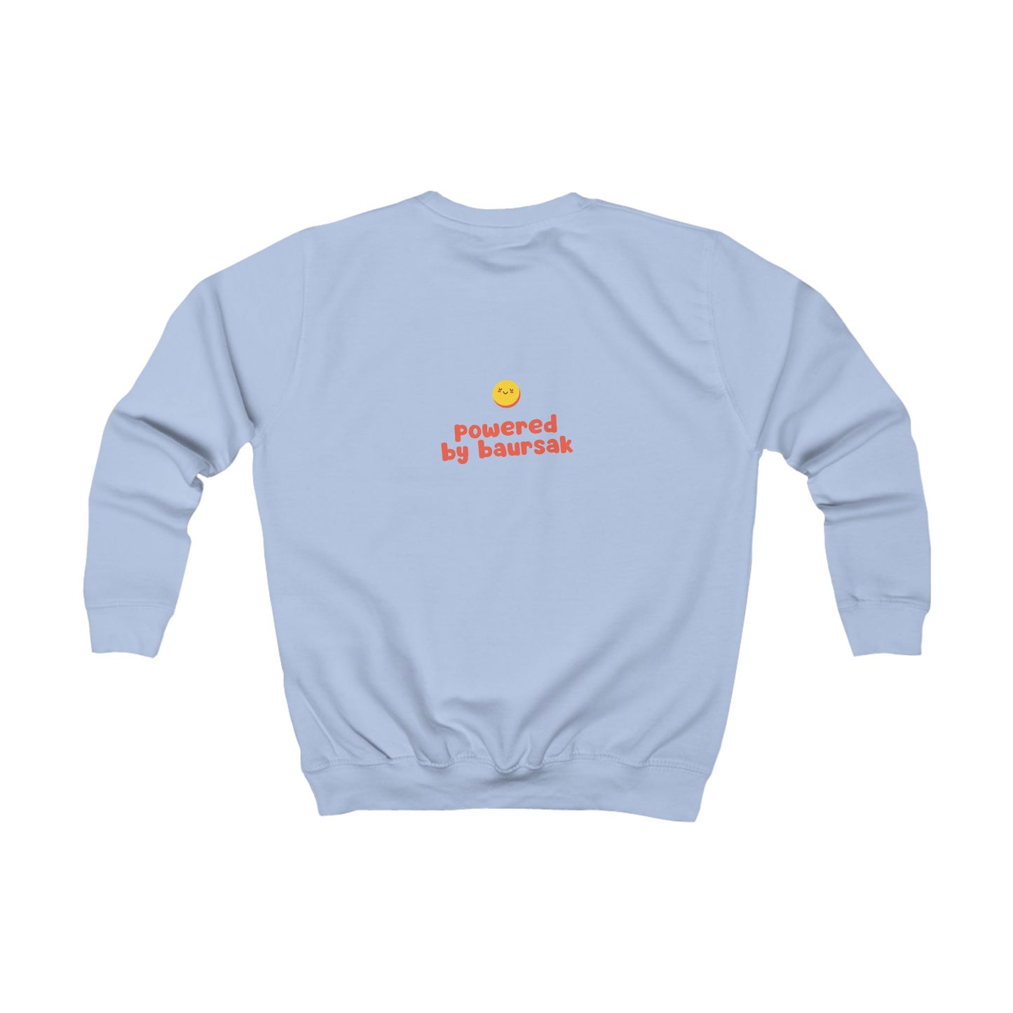 "Powered By Baursak" Kids Mood Sweatshirt