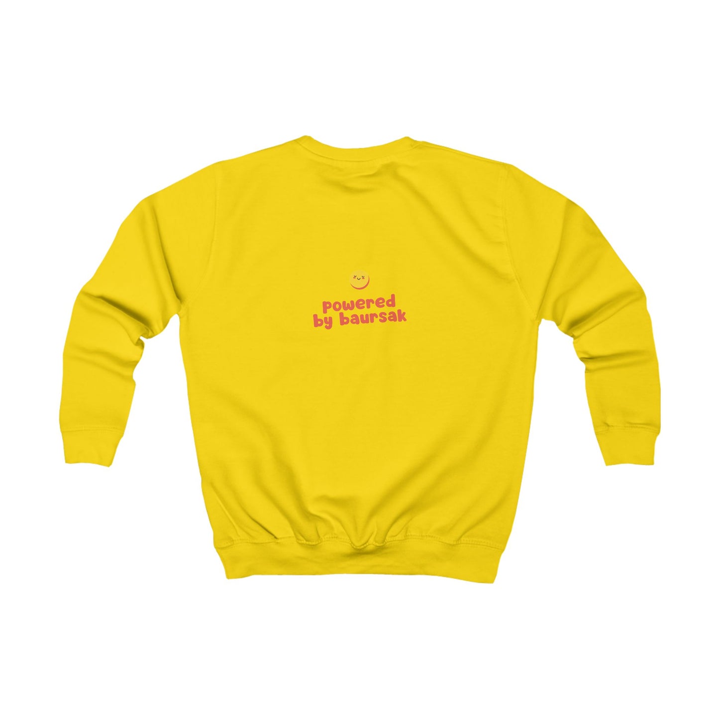 "Powered By Baursak" Kids Mood Sweatshirt