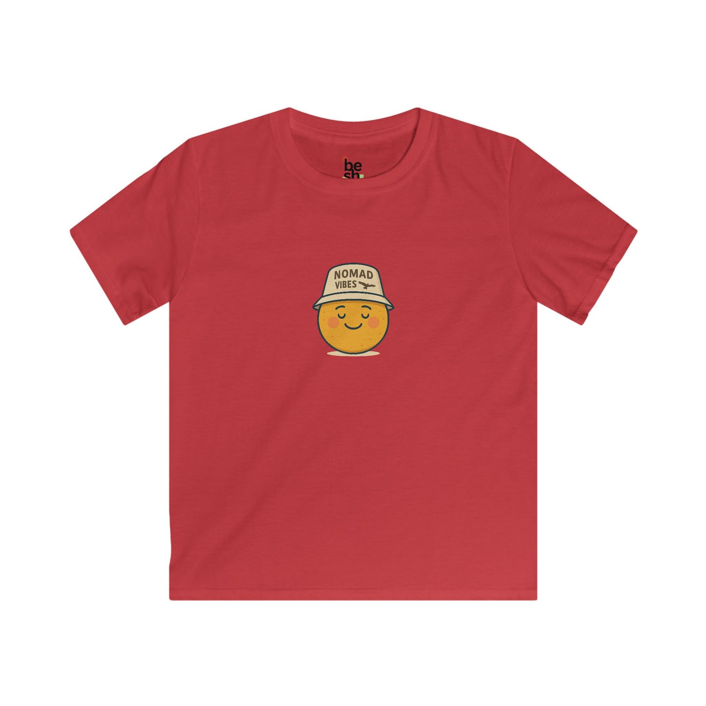 Kids Nomad Vibes Tee - Cute & Comfy Softstyle T-Shirt for Adventurous Kids