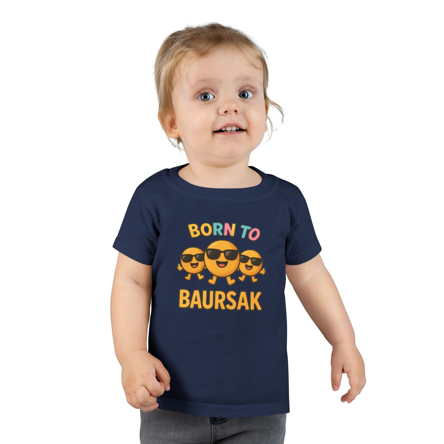 "Born to Baursak" Toddler T-Shirt - Fun and Playful Kids Tee