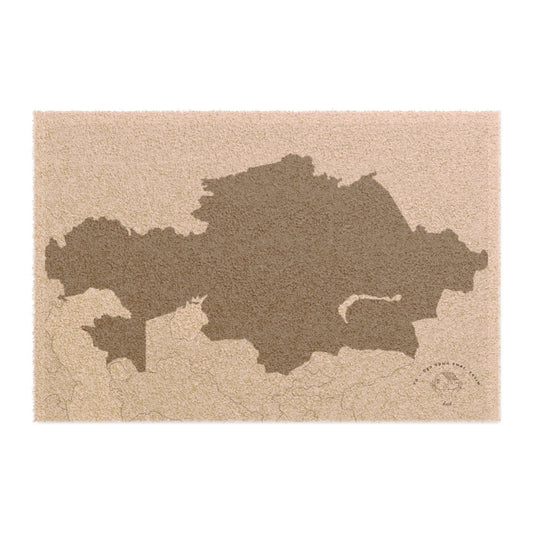 Kazakhstan Map - Welcome Doormat