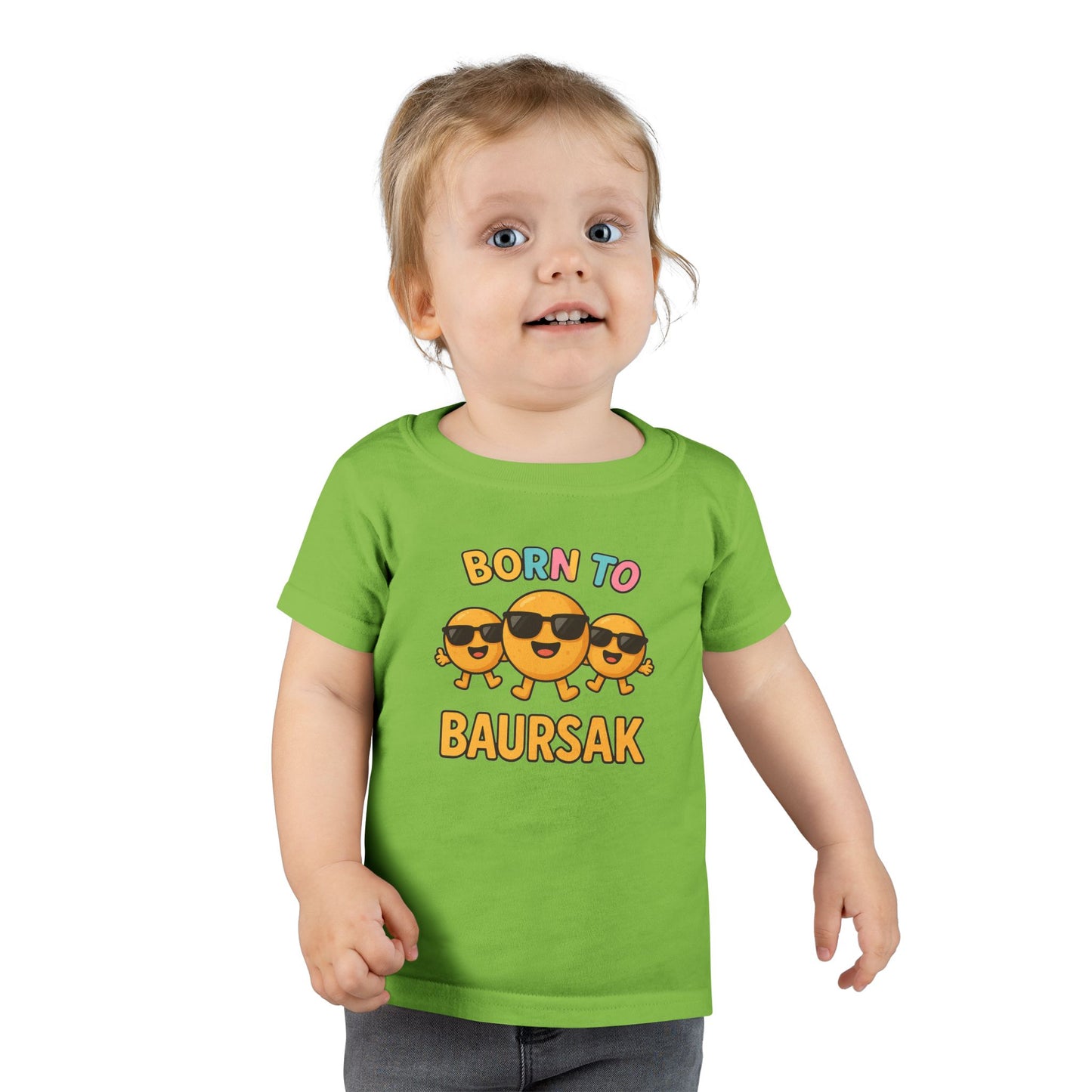 "Born to Baursak" Toddler T-Shirt - Fun and Playful Kids Tee