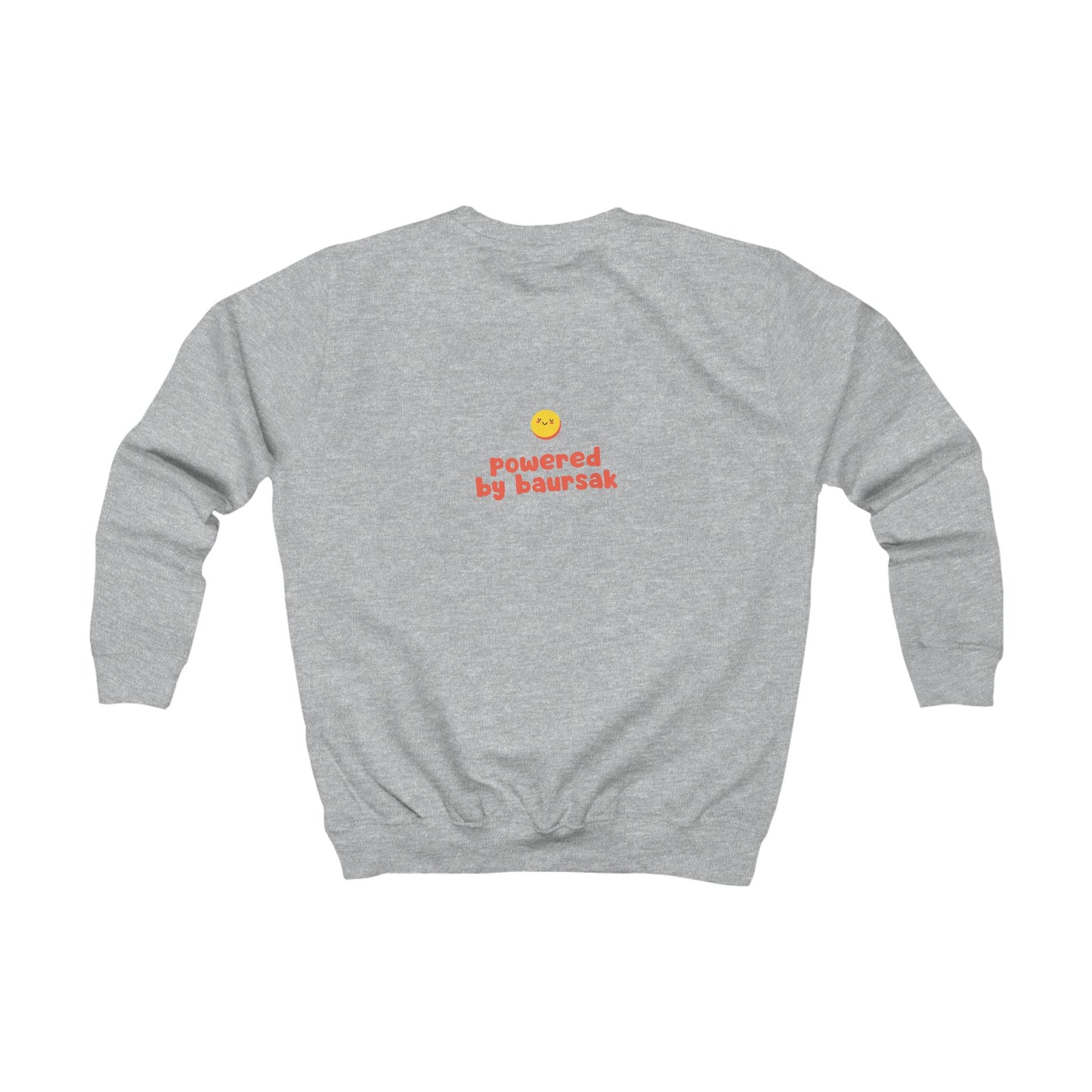 "Powered By Baursak" Kids Mood Sweatshirt