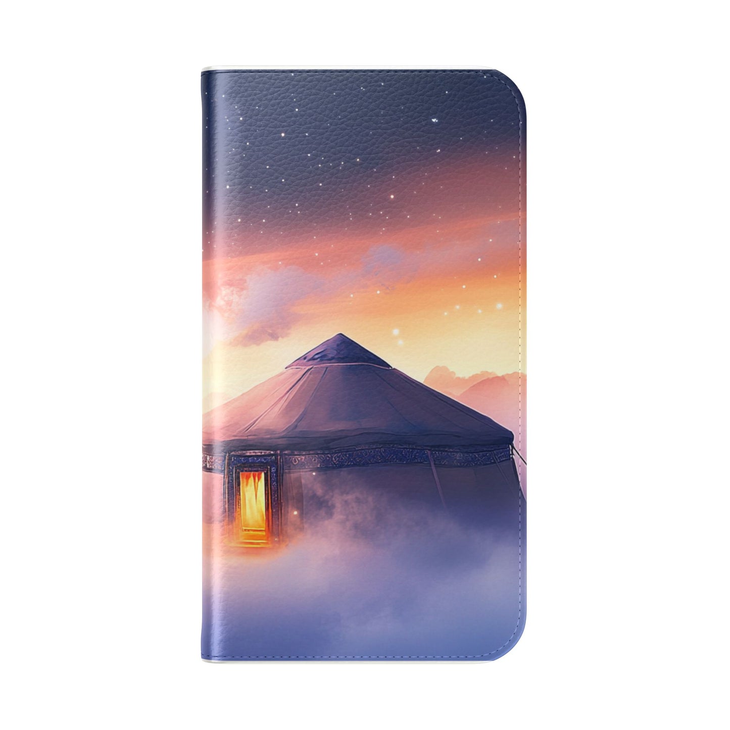 Dreamy Yurt Flip Case - Protective Wallet Design for Phone